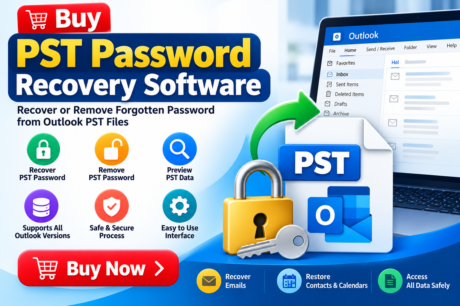 You are currently viewing Buy PST Password Recovery Software: A Complete Guide to Recovering Access to Outlook Data Files