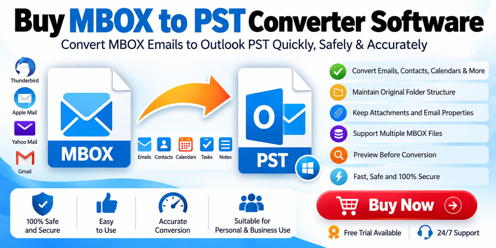 You are currently viewing Buy MBOX to PST Converter Software – Secure Email Migration Tool