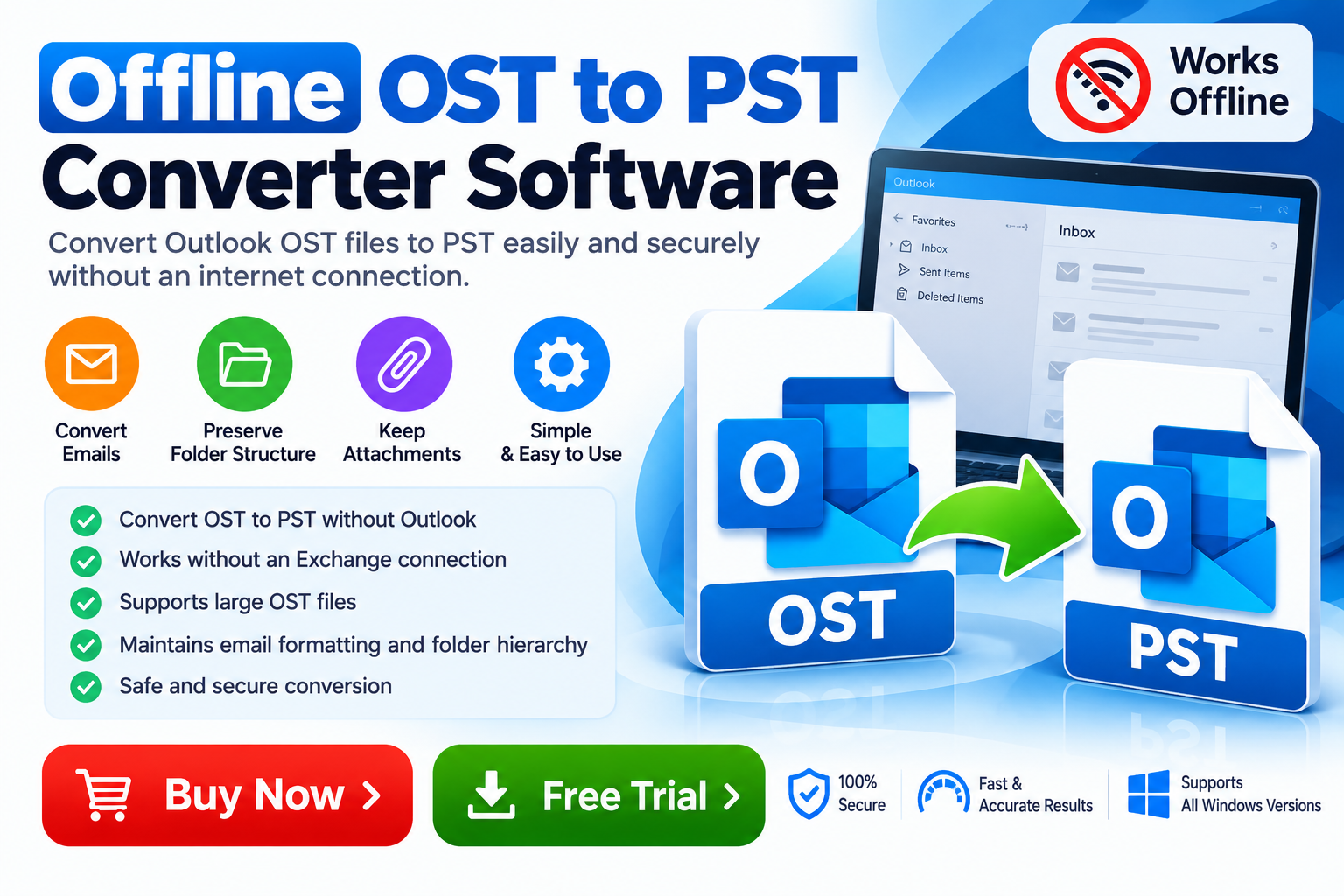 You are currently viewing Offline OST to PST Converter Software: A Professional Solution for Outlook Data Conversion