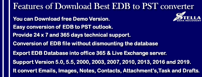 EDB Converter tool features