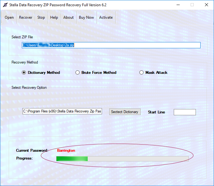 zip password recovery