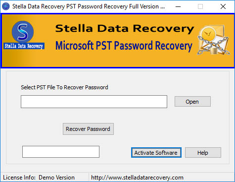 Outlook PST Password Recovery screenshot